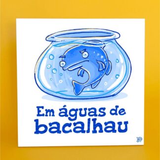 Azulejo decorativo "em águas de bacalhau"