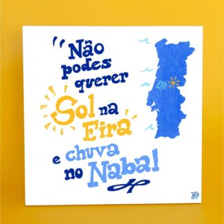 Azulejo decorativo  "Sol na Eira e Chuna no Nabal"